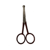 Nose Hair-Moustache-Beard-Eyebrow Scissors-Dark Wood Handle- Handcrafted in Italy