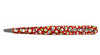 Red Mosaic Tweezers - Slanted Tip-made in Italy