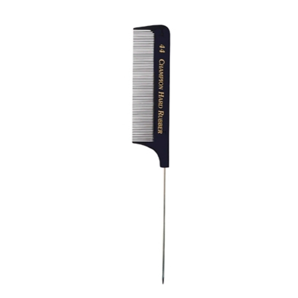 Champion #44 Hard Rubber Metal Pin-Tail Comb 8.5"