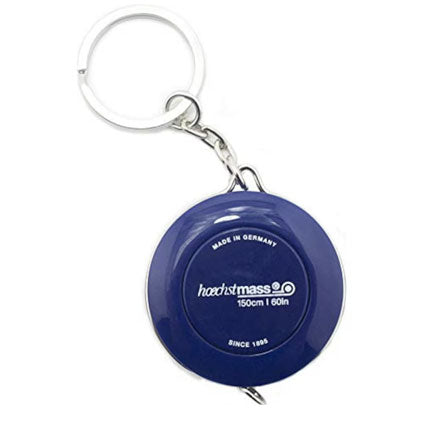 Hoechstmass roller tape measure-with key chain-60 inch/150 cm-made in Germany