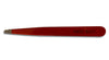 Perfect Beauty Red Pro Tweezers - Flat Square Tip-made in Italy