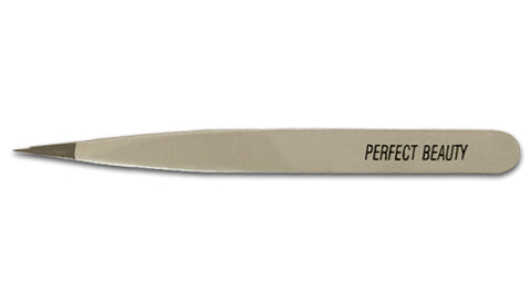 Perfect Beauty White Pro Tweezers - Pointed Tip-made in Italy