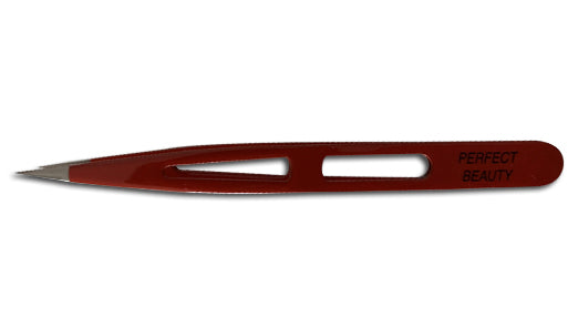 Perfect Beauty Red Pro Tweezers - Pointed Tip-made in Italy