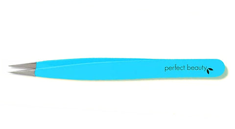 Perfect Beauty Turquoise Pro Tweezers - Pointed Tip-made in Italy