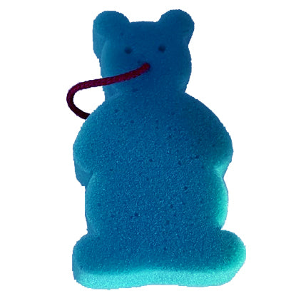 PERFECT BEAUTY BATH SPONGE-blue bear-made in Poland