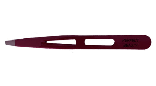 Perfect Beauty fuchsia pro tweezers - flat/square tip-made in Italy