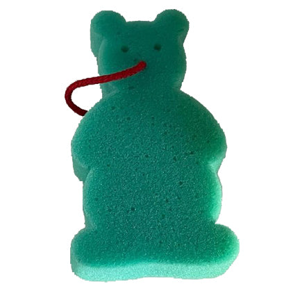 PERFECT BEAUTY BATH SPONGE-green bear-made in Poland