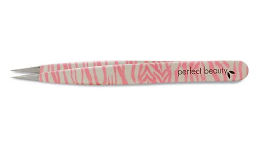 Pink Tiger Safari Tweezers - Pointed Tip-made in Italy